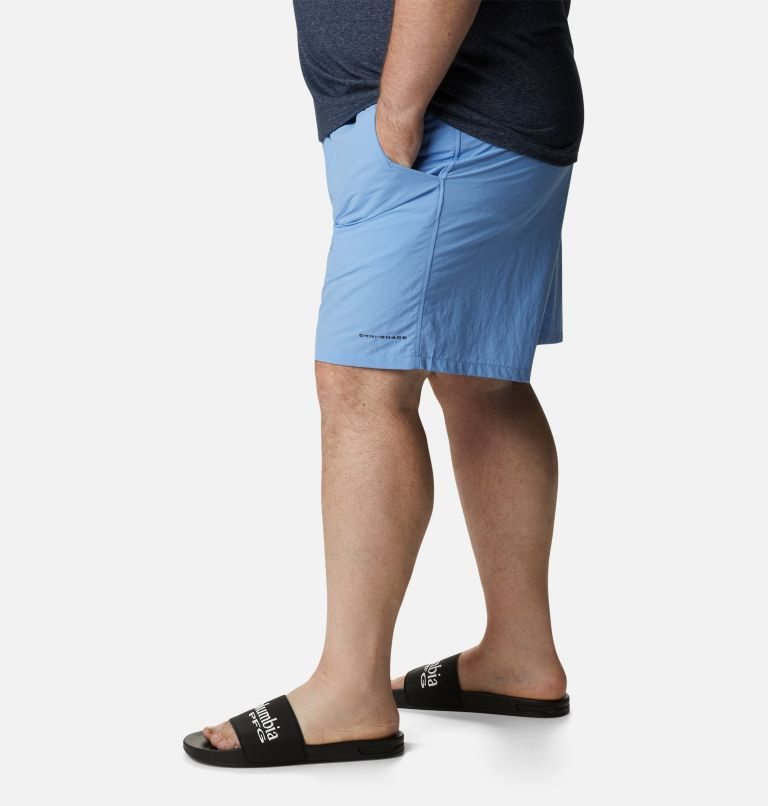 Men's Columbia PFG Backcast III Water Shorts Blue | Plus Size CA-P06L4